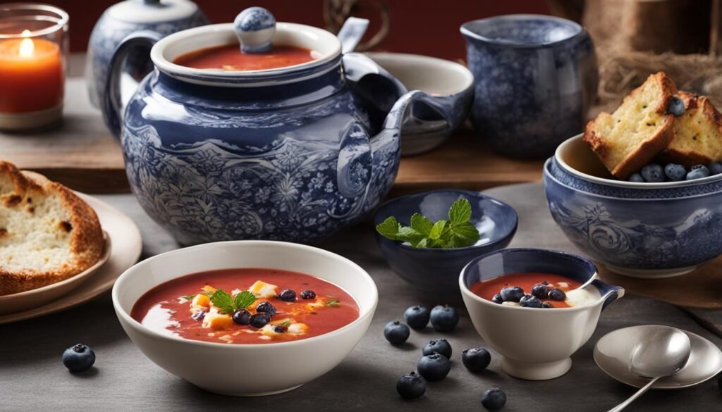 Jansson's Temptation and Blueberry Soup